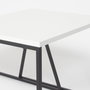 Hanah Home Juego de Mesa de Centro Blanco y Negro